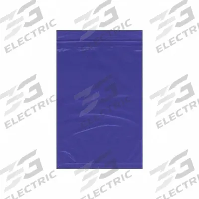 APPROVED VENDOR Packaging Bag: Blue, 2 mil Thick, 9 in Wd, 12 in Lg, Zipper Bag - Color-Coding Reclosable Poly Bags