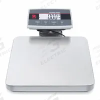 OHAUS Shipping Scale: 100 lb Wt Capacity - Imperial, 12 5/8 in Weighing Surface Dp, g/kg/lb/lb/oz/oz (MPN i-C52M50R). Key specifications — Readability: 0.05 lb/0.02 kg; Connection Ports: USB; Weighing Surface Material: Stainless Steel.