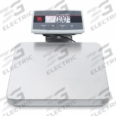OHAUS Shipping Scale: 100 lb Wt Capacity - Imperial, 12 5/8 in Weighing Surface Dp, g/kg/lb/lb/oz/oz (MPN i-C52M50R). Key specifications — Readability: 0.05 lb/0.02 kg; Connection Ports: USB; Weighing Surface Material: Stainless Steel.