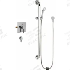 CHICAGO FAUCETS Shower Faucet: SH-TP, 2.5 gpm Handheld Showerhead Flow Rate, Plastic, 1 Handles (MPN SH-TP6-00-024). Key specifications — Showerhead Material: Plastic; Series: SH-TP.