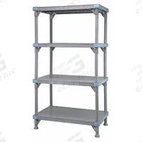 QUANTUM STORAGE SYSTEMS Shelving Unit: 36 in x 18 in, 62 in Overall Ht, 4 Shelves, Quick-Adjust (MPN QP183662SS-4). Key specifications — Resistance Properties: Abrasive Chemical-Resistant; Shelf Adjustment Type: Quick-Adjust; Frame Material: Polypropylene; Shelving Material: Polypropylene; Brand: QUANTUM STORAGE SYSTEMS.