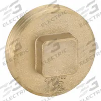 OATEY Plug: Plug, 1 1/2 in Fitting Pipe Size, NPT Threaded, Brass, 10 psi, Square Drive (MPN 42369). Key specifications — attr1362624: 10 psi.