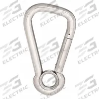 LUCKY LINE PRODUCTS Spring Snap: 1 Snaps, 460 lb Working Load Limit, Solid Gate, Stainless Steel (MPN 4FCR1). Key specifications — Application Restrictions: Not For Lifting; Brand: LUCKY LINE PRODUCTS; Opening Type: Solid Gate.