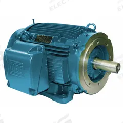 WEG General Purpose Motor: C-Face/Rigid Base Mount, Totally Enclosed Fan Cooled, 1 1/2 hp, 1,725 RPM (MPN 00158ET3E145TC-W22). Key specifications — Brand: WEG; Nameplate Voltage @ 60 Hz: 230/460V AC; Full Load Current @ 60 Hz: 4.04/2.02 A; Nameplate RPM @ 60 Hz: 1,725 RPM; Motor Enclosure: TEFC.