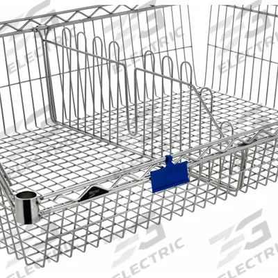 METRO Divider, Wire Shelf Accessory, Basket Shelf: 18 in x 8 13/32 in - Dividers for Wire Shelving