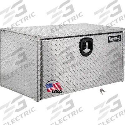 BUYERS PRODUCTS Underbody: Underbody Truck Box, Single Drop-Down Door Door, 18 in Overall Dp - Single Drop-Down Door Boxes