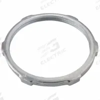 LockNut for Threaded RMC/IMC: 4 in Trade Size, Steel, Zinc Plated, IMC/RMC (MPN 1016). Key specifications — For Conduit Type: IMC; Insulated: No; Brand: RACO.
