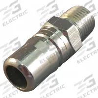 HANSEN Hydraulic Quick Connect Hose Coupling: 3/8 in Coupling Size, Steel, 183.97 lpm Max. Flow Rate (MPN 3L25). Key specifications — Body Material: Steel; Seal Material: Nitrile; Brand: HANSEN.
