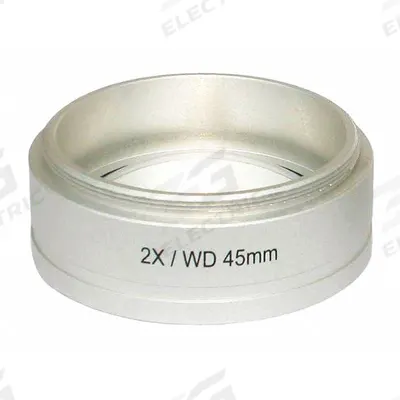 INSIZE Auxiliary Objective 2X: 20X, 11 mm Optical Field of View, 2.26 in - Microscope Lenses