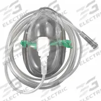 MEDSOURCE Oxygen Mask: 6 lpm Flow Rate - Max, 4 lpm Flow Rate - Min, PVC, Disposable (MPN MS-26042-U). Key specifications — Brand: MEDSOURCE; Disposable: Disposable; Includes: Universal Connector; Material: PVC; Standards: FDA.