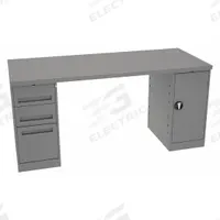 TENNSCO Workbench: Fixed Ht, Steel, 72 in x 30 in, 1,800 lb Overall Load Capacity, Gray (MPN MWB-4-3072S). Key specifications — Brand: TENNSCO.