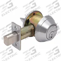 SCHLAGE Deadbolt Lock: Cylindrical, 2 in Door Thick - Max, Chrome (MPN B660P 626). Key specifications — ADA Compliant: Yes; Brand: SCHLAGE; Cylinder Core Type: Conventional Core Cylinder; Finish: Satin Chromium-Plated; Keyway Type: Everest 29 S; Visual Indicator Message: No Message; Includes Core: Core Included; Ligature Resistance: Not Ligature-Resistant.