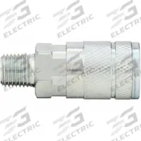 SPEEDAIRE Quick Connect Hose Coupling: 1/4 in Body Size, 1/4 in Hose Fitting Size, Sleeve, MNPT (MPN 30E744). Key specifications — Thread Size: 1/4" -18; Brand: SPEEDAIRE; Hose Fitting Gender: Male; Coupling Locking Type: Sleeve.