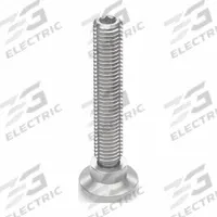 JW WINCO Male-End Leveling Mount: Swiveling Stud, 3/8"-16 Thread Size, 0.83 in, 787 lbf Capacity (MPN 638-21-3/8X16-57-NV). Key specifications — Base Shape: Round; Load Capacity: 787 lbf; Thrust Pad Material: 303 Stainless Steel; Includes: Plastic Thrust Pad; Hex Size: 3/16 in.