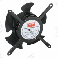 DAYTON Axial Fan: 4 7/16 in Ht, 1 1/2 in Dp, IP20, Lead Wires, Aluminum, 115V AC, Sleeve (MPN 2VUW5). Key specifications — Brand: DAYTON.