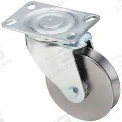 APPROVED VENDOR Plate Caster: Swivel, 6 in Wheel Dia, 1 3/8 in Wheel Wd, 7 3/4 in Mounting Ht, Slot (MPN LH-DSPK 150K-16). Key specifications — attr1100373: APPROVED VENDOR.