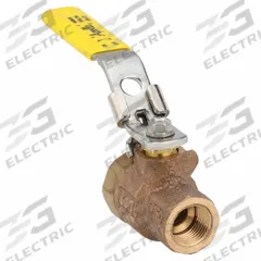 APOLLO Manual Two-Way Ball Valve: 3/8 in, Bronze, Straight, FNPT x FNPT, 600 psi Max. Pressure (CWP) (MPN 77C10227A). Key specifications — Brand: APOLLO; Handle: Locking Lever.