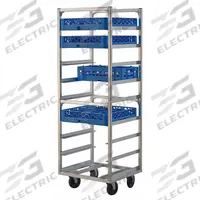 NEW AGE INDUSTRIAL Cup and Glass Rack: 9 Shelves, 9 Slots, 20 1/2 in Dp, 64 in Ht, 22 in Wd, 9 Trays (MPN 97142). Key specifications — NSF Certified: Yes; Brand: NEW AGE INDUSTRIAL; Product Type: Cup and Glass Rack.