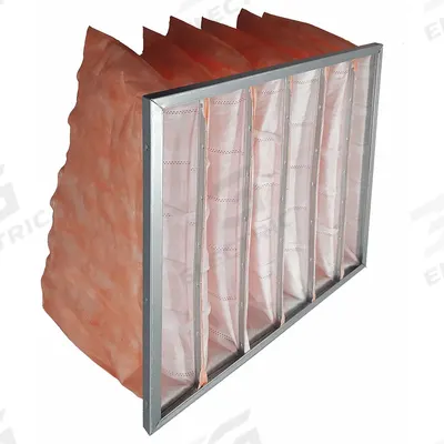 GRAINGER Pocket Air Filter: 24 in x 24 in x 12 in, MERV 11, Orange, Synthetic - MERV 11 Pocket Air Filters