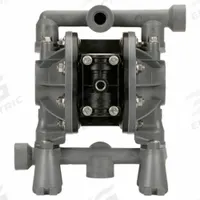 ARO Diaphragm Pump: Polypropylene Body, 1/2 in, NPT Connection, 14.4 gpm, Santoprene Diaphragm (MPN PD05P-ADS-DAA-B). Key specifications — Brand: ARO; Seat Material: Acetal; Check Valve Material: Santoprene.