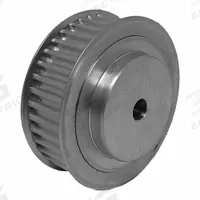 DAYTON Timing Pulley: Trapezoidal, Plain, For T5 Timing Belt Section, For 16 mm Belt Wd, 40 Teeth (MPN 27T5/40-2). Key specifications — Brand: DAYTON; Tooth Profile: Trapezoidal; Finish: Plain.