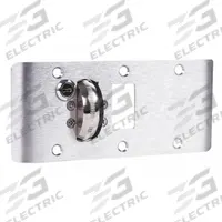 ACCURATE Door Strike Plate: Curved Lip, 5 7/8 in Lg, 4 3/4 in Wd, Chrome (MPN ADL-CEK-4 US26D). Key specifications — ADA Compliant: Yes; Product Type: Door Strike Plate; Brand: ACCURATE.