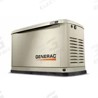 GENERAC Air-Cooled Standby Generator: Natural Gas/Propane, Air, Single Phase, 240V AC, 70.8 A (MPN 7226). Key specifications — Transfer Switch Included: No; Brand: GENERAC; CARB Compliant: Yes.