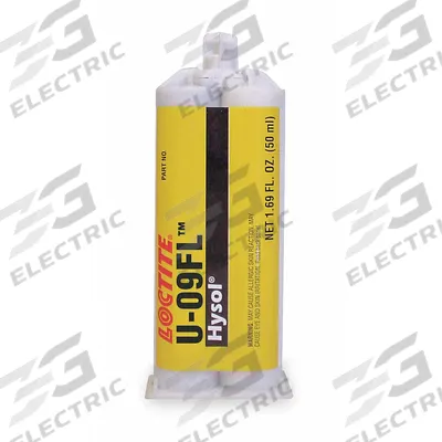 LOCTITE Urethane Adhesive: U-09FL, Ambient Cure, 50 mL, Dual-Cartridge, Clear - Urethane Dual Cartridges for Two-Part Applicators