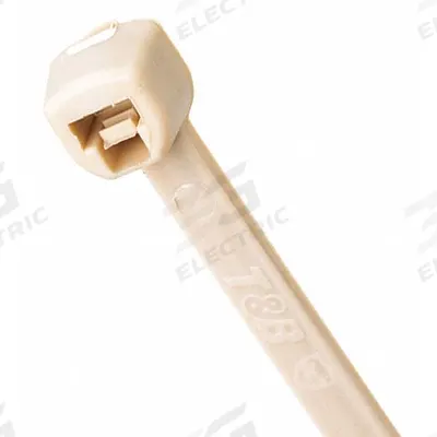 TY-FAST Cable Tie: 4 1/2 in Nominal Lg, 13/16 in Nominal Max. Bundle Dia., 0.1 in Wd - Bacteria-Resistant Cable Ties