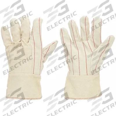 MCR SAFETY Knit Gloves: L ( 9 ), Glove Hand Protection, Uncoated, 500°F Max Temp, Cotton - Uncoated Knit Gloves