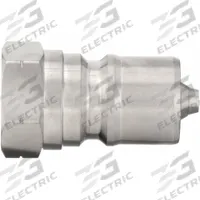 PARKER Hydraulic Quick Connect Hose Coupling: 3/4 in Coupling Size, 303 Stainless Steel, Female NPTF (MPN SH6-63). Key specifications — Thread Size: 3/4"-14; Brand: PARKER; Seal Material: Nitrile.