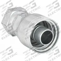 AEROQUIP Hydraulic Crimp Fitting: Steel x Steel, Straight, -12 For Hose Dash Size, SAE x Crimp (MPN 1AA12FS12). Key specifications — Fitting Gender: Female x Genderless; Fitting Connection Type: SAE x Crimp; For Hose Dash Size: -12; Thread Size: 1-1/16"-14; Brand: AEROQUIP.