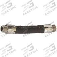 HUSKY Fuel Hose: Discharge Hose, 3/4 in x 9 in, Rubber, Nitrile, Brass, -20° to 160°F, UL Listed (MPN CP12HW.75). Key specifications — Hose Tube Material: Nitrile; Brand: HUSKY; Hose Cover Material: Rubber; Temperature Range: -20° to 160 °F; UL Listed: Yes; Fitting Material: Brass.
