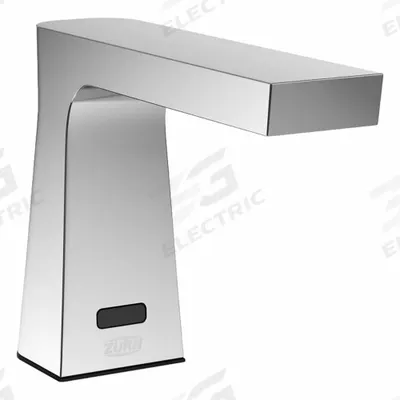 ZURN Sensor Faucet: Camaya, Brass, Polished Chrome Finish, Single-Post, Battery - Single-Post Sensor Bathroom Faucets