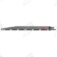 MILWAUKEE Reciprocating Saw Blade: 5 Teeth per Inch, 9 in Blade Lg, 0.05 in Blade Thick, 5 PK (MPN 48-00-1301). Key specifications — attr1109198: 5; attr1109200: Flexible for Curved Cuts; attr1109201: Tapered; attr1109209: MILWAUKEE.
