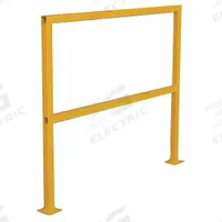 APPROVED VENDOR Handrail Section: Toe Board Not Included, 4 in x 4 in, Floor Mounted Rail Mounting (MPN 2HEK7). Key specifications — Product Type: Handrail Section; Brand: APPROVED VENDOR; Color: Yellow; Handrail Shape: Square; Material: Steel; Number of Rail Levels: Not Rated; Rail Mounting Style: Floor Mounted.