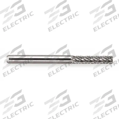 WIDIA METAL REMOVAL Carbide Bur: Cylinder, SA-43, Double Cut, 1/8" x 9/16" Head - Double-Cut Cylinder Burs