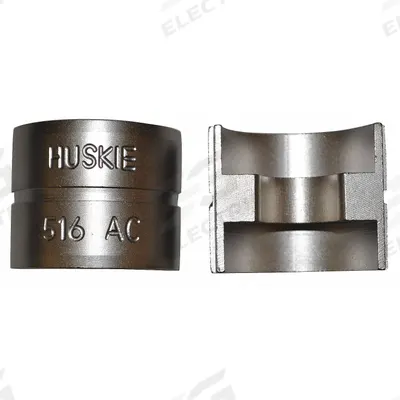 HUSKIE TOOLS Upper and Lower Crimping Die: 5/16 in Aluminum/Copper, 2 Sizes - Huskie Replacement Crimping Dies