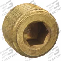 APPROVED VENDOR Plug: Solid Plug, 1/4 in, NPT Threaded, 1,200 psi, 1/2 in Lg, CA2745 Brass (MPN 706115-04). Key specifications — Maximum Operating Pressure: 1,200 psi.
