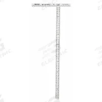JOHNSON LEVEL Drywall T-Square: 24 in Base Lg, 24 in x 1 1/4 in, 54 in x 2 in, Clear, Unfinished (MPN JTS54HD). Key specifications — attr936133: Printed; attr936134: 1/8 in; attr934763: JOHNSON LEVEL; attr984589: Inch; attr984960: Plastic.