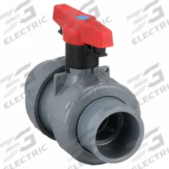 SPEARS Manual Two-Way Ball Valve: 1 1/2 in, CPVC, Straight, Socket x FNPT, Full Port Ball Port (MPN 1839-015C). Key specifications — Brand: SPEARS; Handle: Locking Tee.