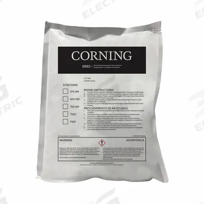 CORNING Splicing Resin: 9.8 oz - Molded Resin Pouches & Refills