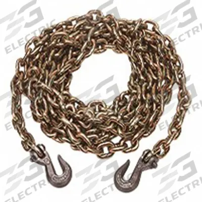KINEDYNE Straight Chain: 20 ft Overall Lg, Carbon Steel, Welded, 1.36 lb Wt per Foot - Tie Down Chains