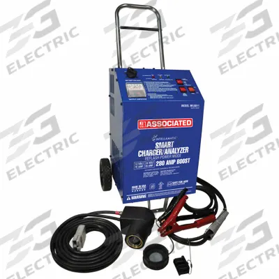 ASSOCIATED EQUIP Battery Charger: Boosting/Charging/Maintaining, Auto, Smart - Wheeled Battery Chargers