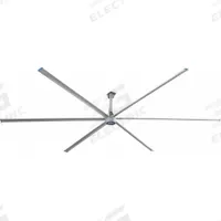 PATTERSON Ceiling Fan: 420,000 cfm Airflow, 24 ft Blade Dia, Variable Speeds, 230V AC, Three Phase (MPN V24B-230). Key specifications — Voltage: 230V AC; Light Kit: No; Series: V; Number of Speeds: Variable; Phase: Three; Current: 11/7.5 A; Brand: PATTERSON.