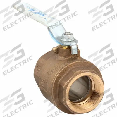 APOLLO Manual Two-Way Ball Valve: 2 in Size, Brass/Bronze, Straight, FNPT x FNPT - Bronze Ball Valves