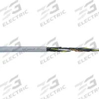 CHAINFLEX Control Cable: 20 AWG, 18 Conductors, 25 ft, PUR Jacket, 1,000 V (MPN CF77-UL-05-18-25). Key specifications — Conductor Material: Copper; Conductor Configuration: Single; Minimum Bend Radius Factor - Fixed: 4 x OD; Minimum Bend Radius Factor - Flexible: 5 x OD; Includes Ground: Yes; Minimum Bend Radius Factor - E-Chain: 6.8 x OD; Resistance Properties: Flame Retardant; Standards: cRUus.