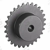 TSUBAKI Sprocket: One-Sided Hub, For Single Strands, 35, 28 Teeth, 3.349 in Pitch Dia, Steel (MPN 35B28). Key specifications — Brand: TSUBAKI.
