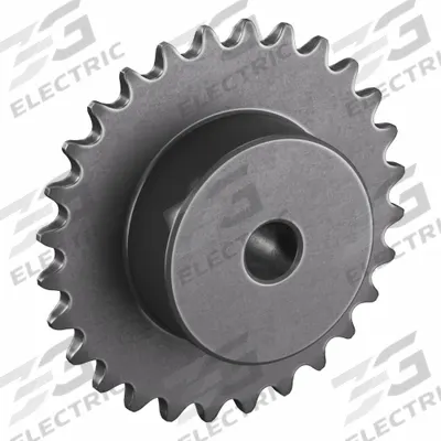 TSUBAKI Sprocket: One-Sided Hub, For Single Strands, 35, 28 Teeth, 3.349 in Pitch Dia - Size 35 Plain-Bore Roller Chain Sprockets