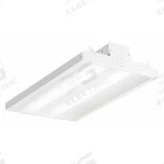 LITHONIA LIGHTING LED High Bay: 10 in Lg, 11,652 lm, 5000K, 10 ft – 20 ft Mounting Ht, 83 W, Gen (MPN IBE 12LM MVOLT 50K). Key specifications — attr1260469: 120 to 277V AC; attr1260477: (4) Lamp T8 HBF 175W MH; attr1260467: LITHONIA LIGHTING; attr1260503: 5000K.